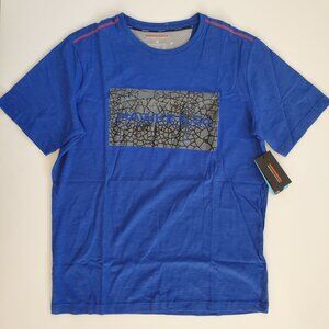 Hawke & Co Men's Performance Sportswear Short Sleeve Graphic T-Shirt Blue Size M